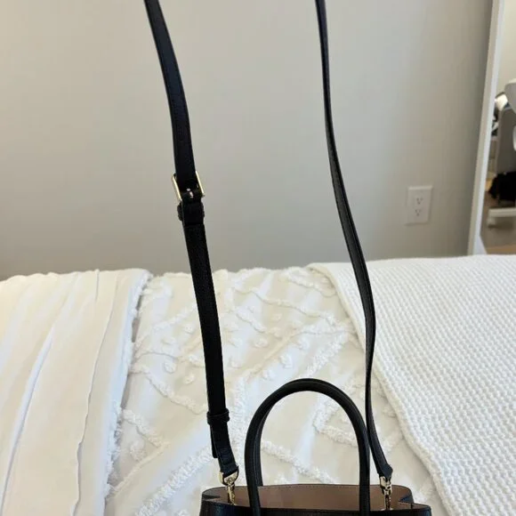 kate spade black pebbled leather satchel - Picture 5 of 5